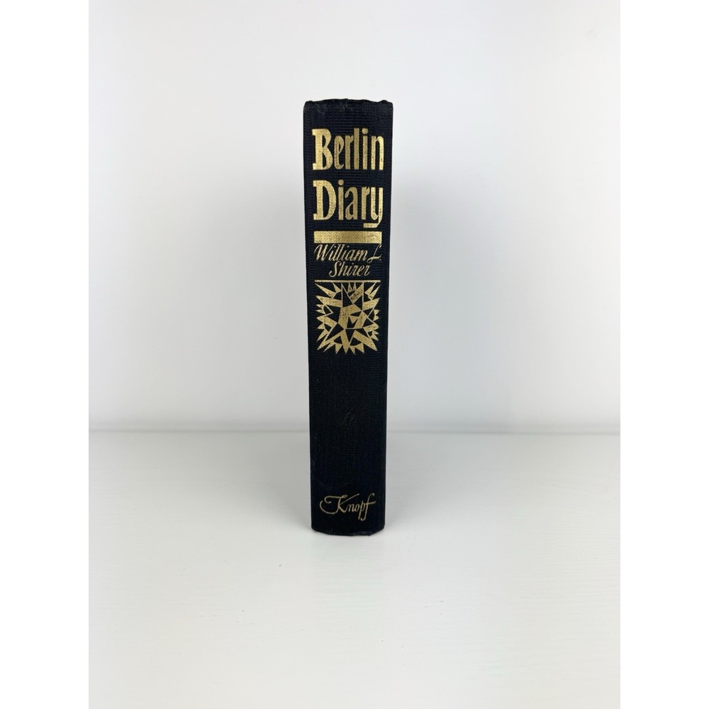 Berlin Diary By William L. Shirer 1942 WW2 Hardcover History Knopf Book Decor